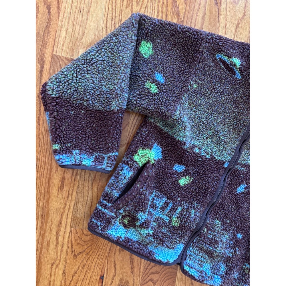 Sundae School Namsan Tower Fleece Jacket Multicolor Alien Space Zip Up Mens M‎ - Picture 5 of 13